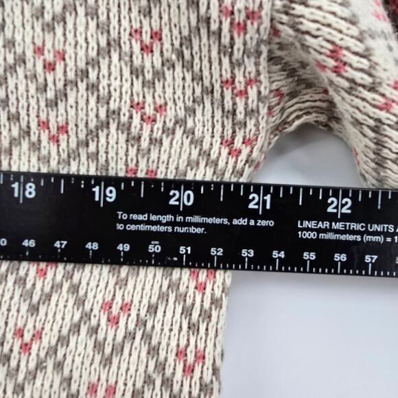 Via L.A. Vintage Women's Cottage Floral Dolman Sleeve Sweater Cream Pink Size M - Picture 8 of 9